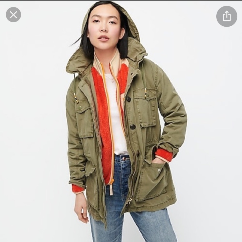 NWOT JCrew Lightweight Utility Jacket XXS